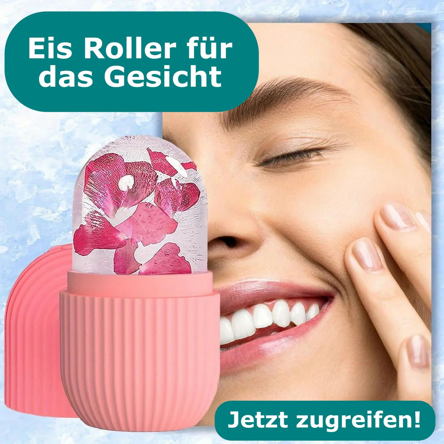 Eis Roller für das Gesicht – Kühlende Frische & belebte Haut