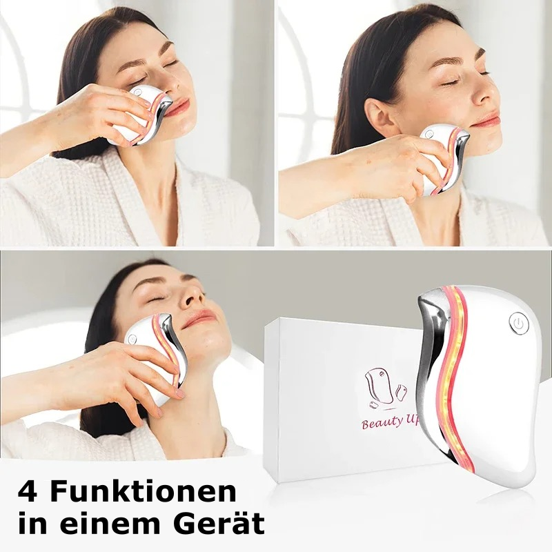 Elektrisches Gua-Sha-Gerät – Moderne Gesichtsmassage mit Vibration, Wärme & Rotlicht